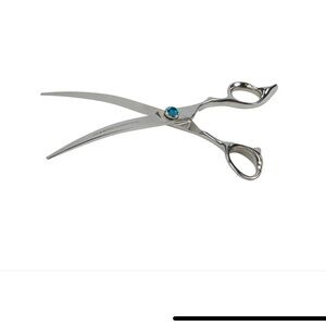 GROOMER ESSENTIALS Curved 7" Grooming DOG Scissors NEW WITH CASE adjustable dial